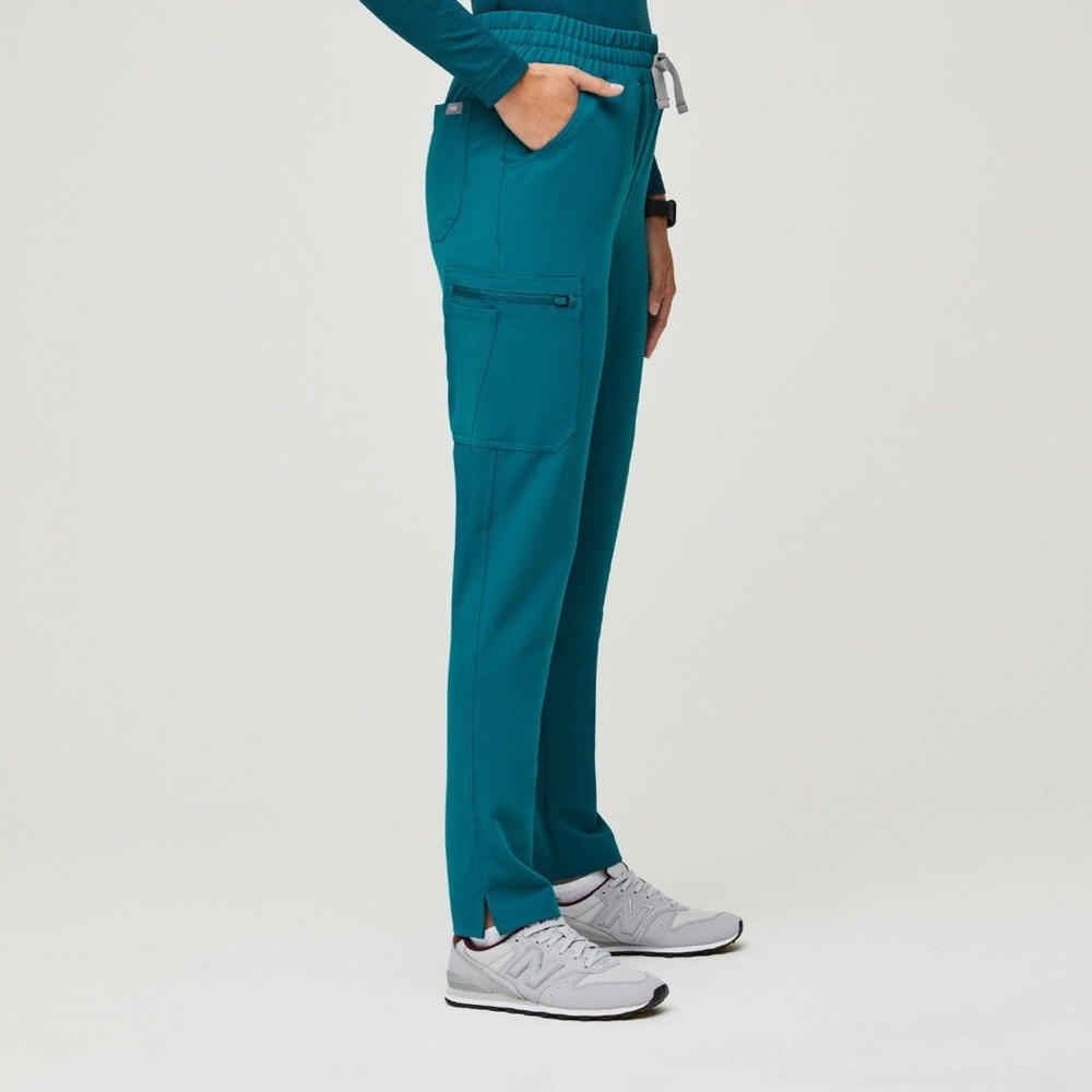 Women’s Figs Pacific Blue Yola High Waisted Pant size XS
